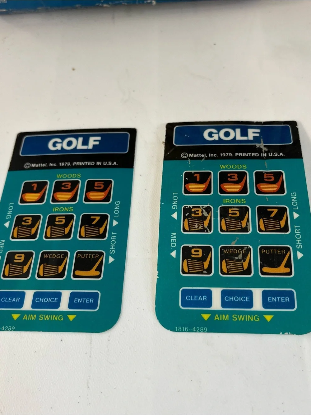 PGA Golf Intellivision CIB Complete w Overlays Tested Game Cartridge Manual Set